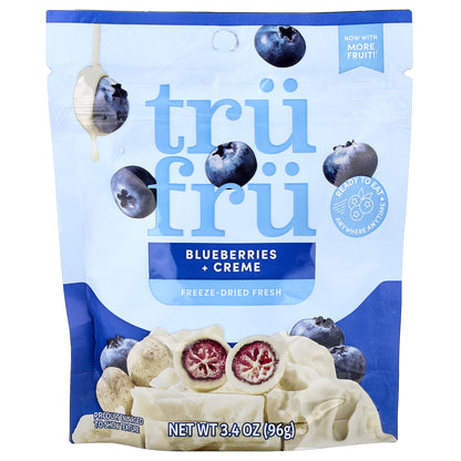 Tru Fru, Freeze-Dried Fresh, Blueberries + Creme, 3.4 oz (96 g)