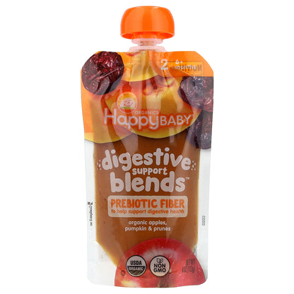 Happy Family Organics, Happy Baby®, Digestive Support Blends™, 6+ Months, Organic Apples, Pumpkin & Prunes, 4 oz (113 g)