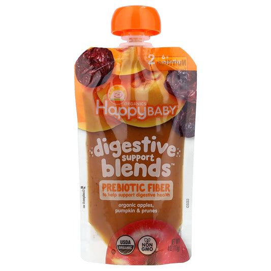Happy Family Organics, Happy Baby®, Digestive Support Blends™, 6+ Months, Organic Apples, Pumpkin & Prunes, 4 oz (113 g)