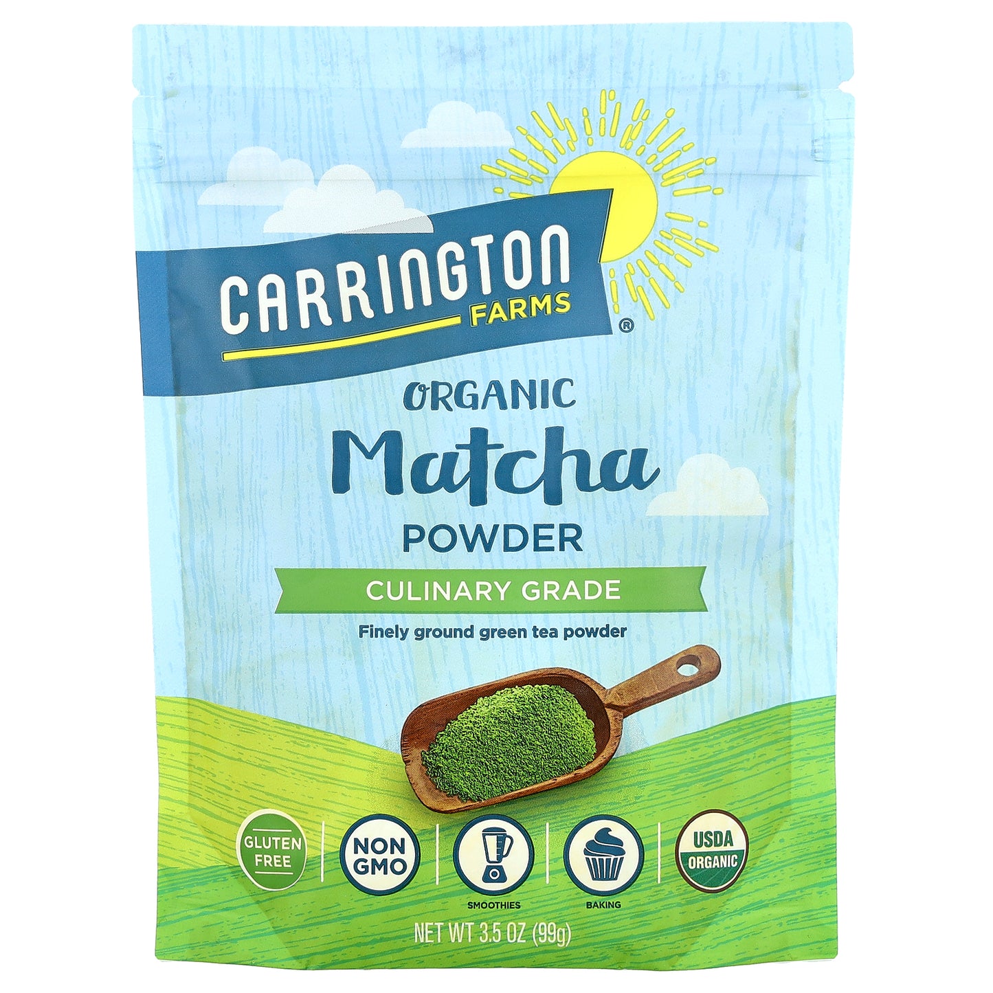 Carrington Farms, Organic Matcha Powder, 3.5 oz (99 g)