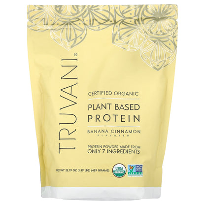 Truvani, Plant Based Protein, Banana Cinnamon, 1.39 lbs (629 g)