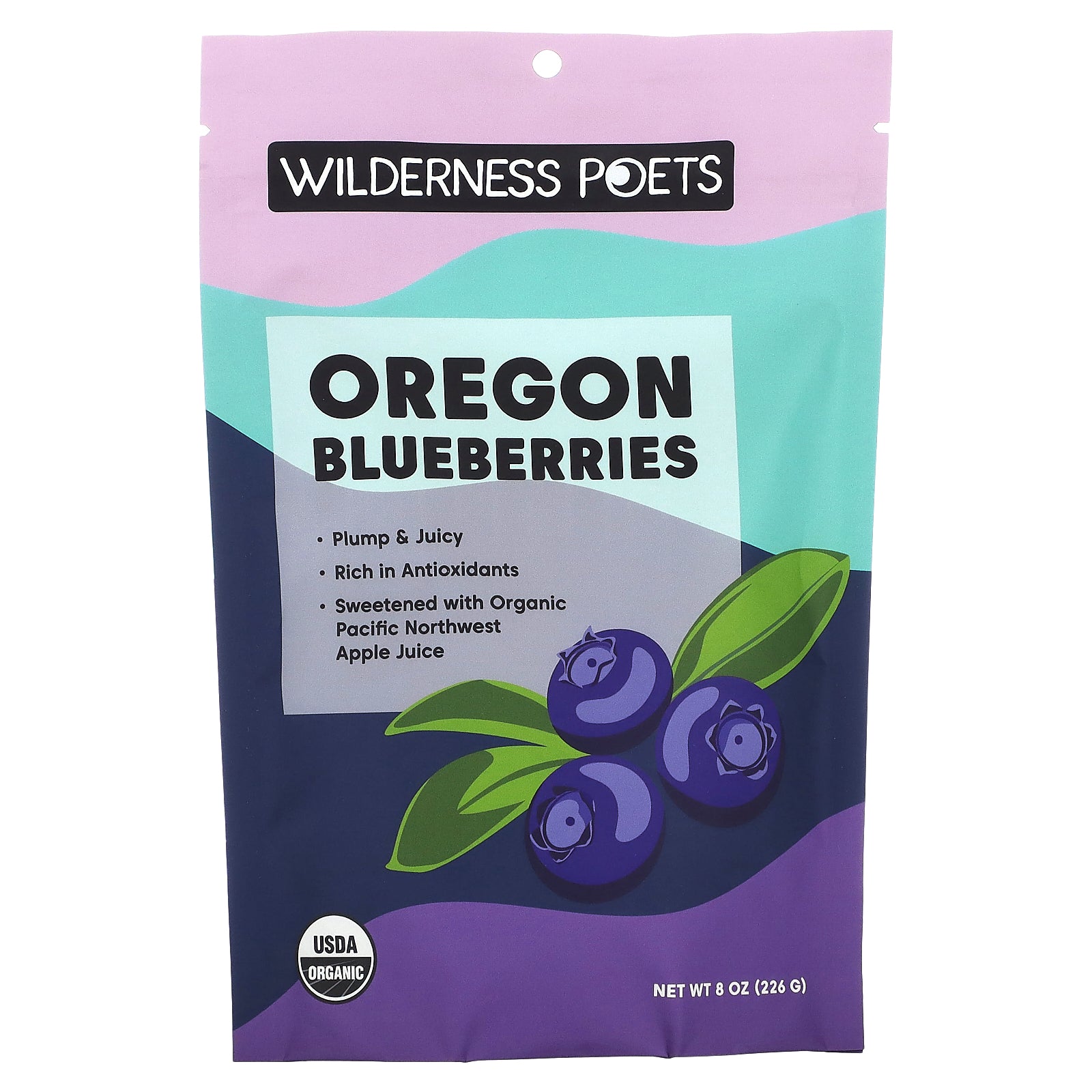 Wilderness Poets, Organic Oregon Blueberries, 8 oz (226 g)