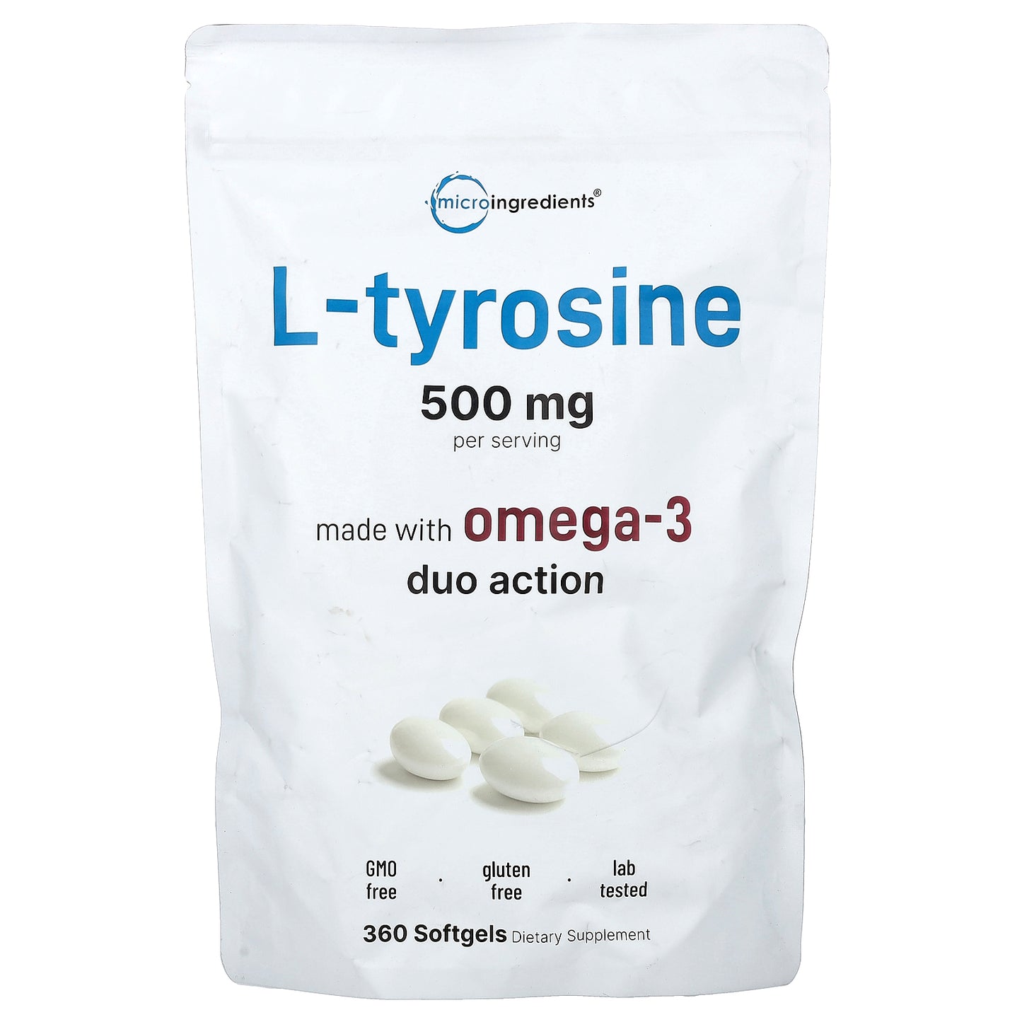 Micro Ingredients, L-Tyrosine, 360 Softgels
