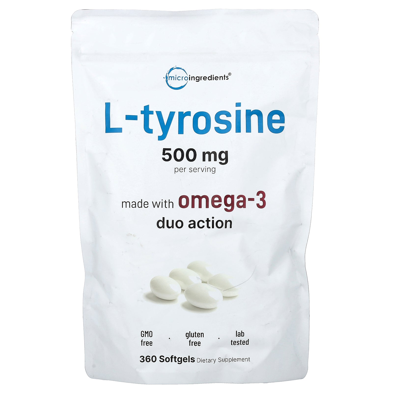 Micro Ingredients, L-Tyrosine, 360 Softgels