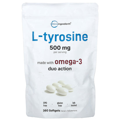 Micro Ingredients, L-Tyrosine, 360 Softgels