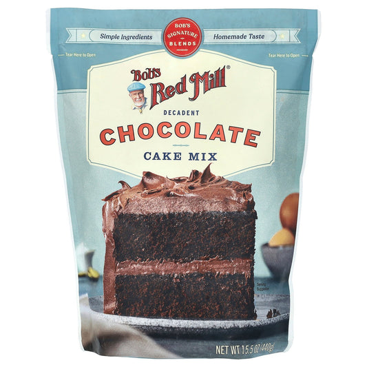 Bob's Red Mill, Decadent Chocolate Cake Mix, 15.5 oz (440 g)