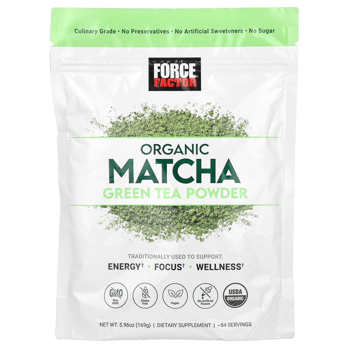 Force Factor, Organic Matcha Green Tea Powder, 5.96 oz (169 g)