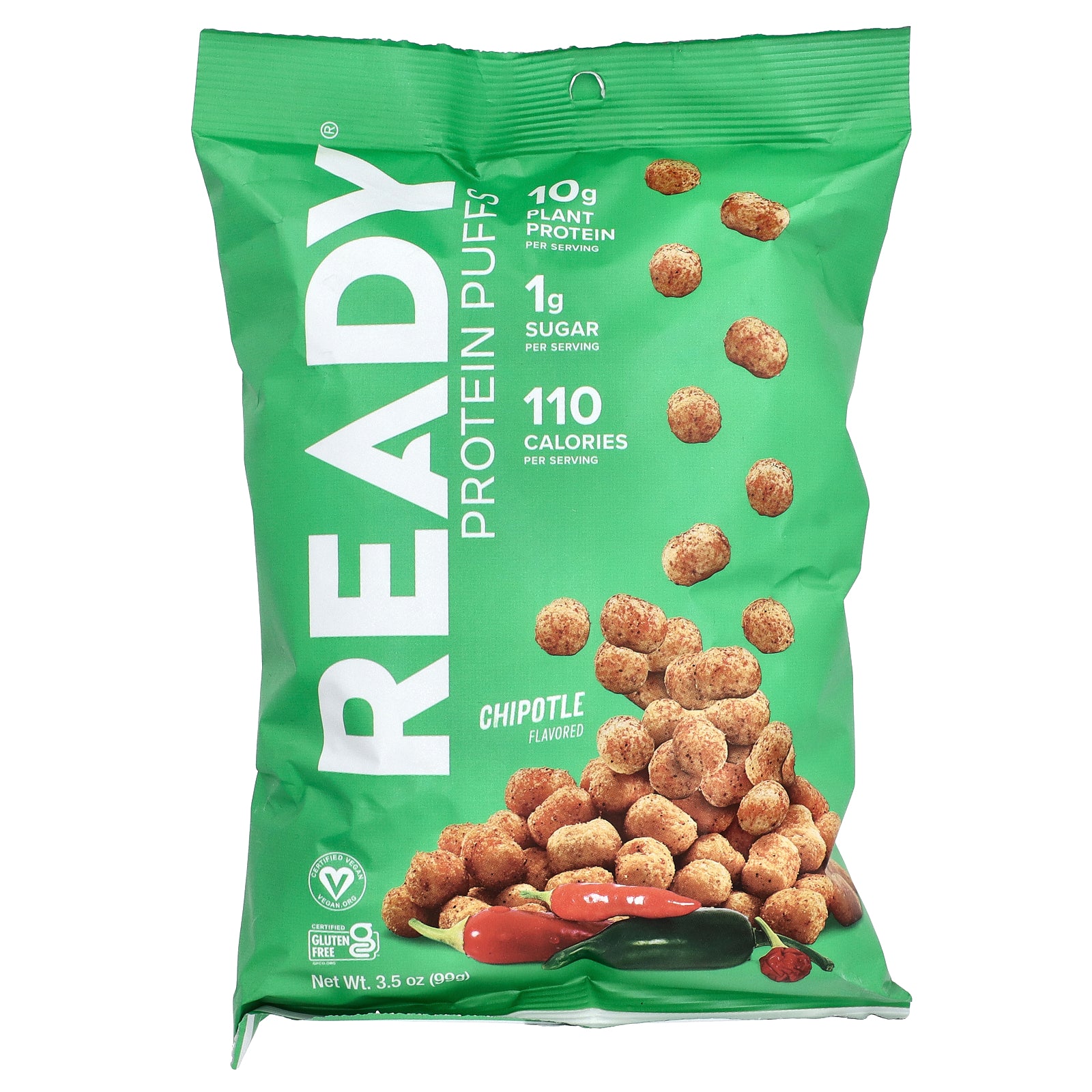 Ready, Protein Puffs, Chiptole, 3.5 oz (99 g)