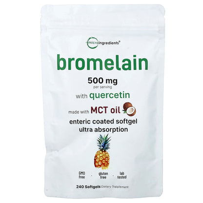 Micro Ingredients, Bromelain With Quercetin,  240 Softgels