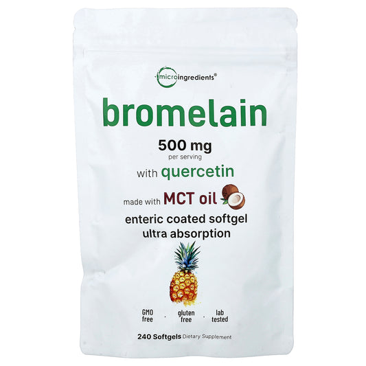 Micro Ingredients, Bromelain With Quercetin,  240 Softgels