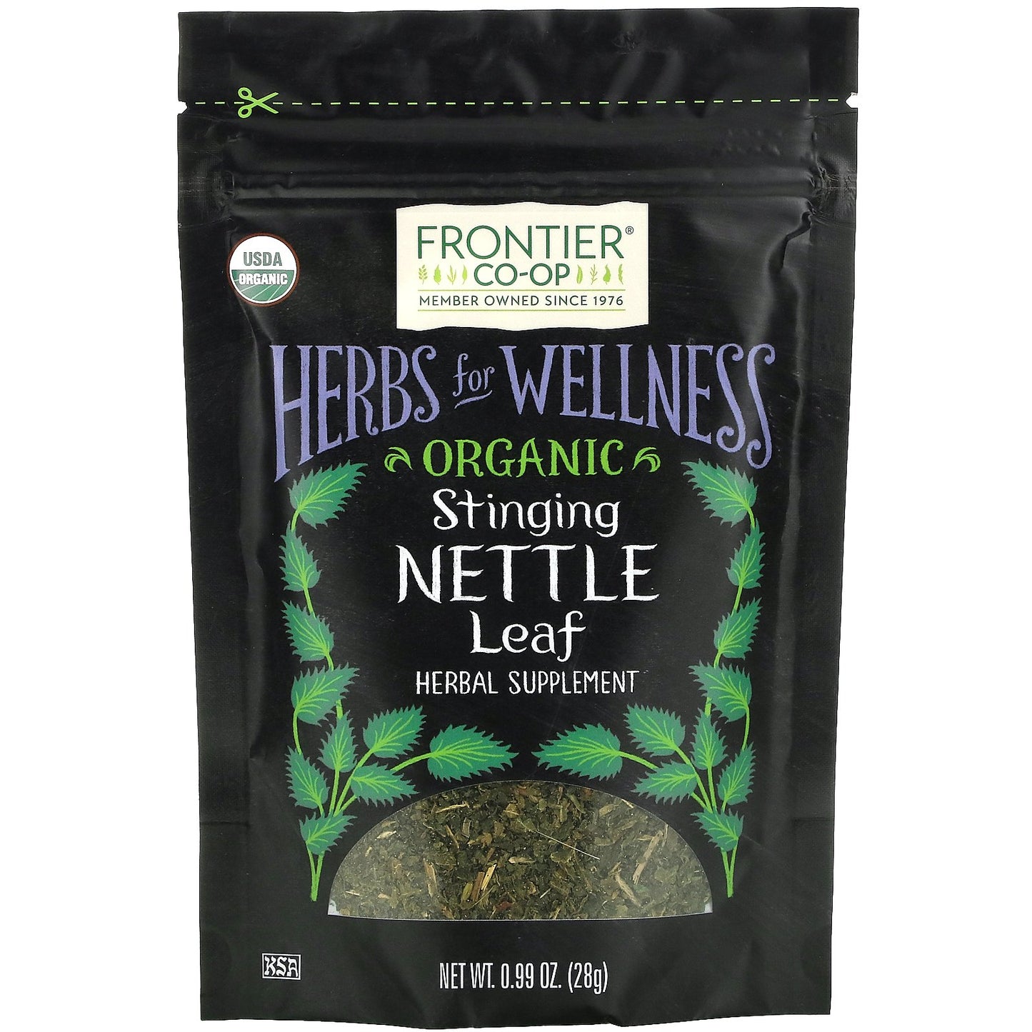 Frontier Co-op, Organic Stinging Nettle Leaf, 0.99 oz (28 g)