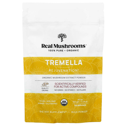 Real Mushrooms, Tremella, Organic Mushroom Extract Powder , 5.29 oz (150 g)