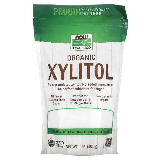 NOW Foods, Real Food, Organic Xylitol, 1 lb (454 g)