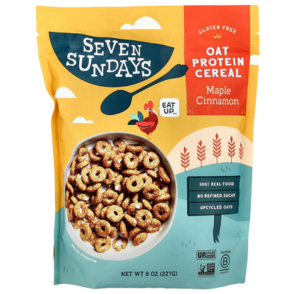 Seven Sundays, Oat Protein Cereal, Maple Cinnamon, 8 oz (227 g)