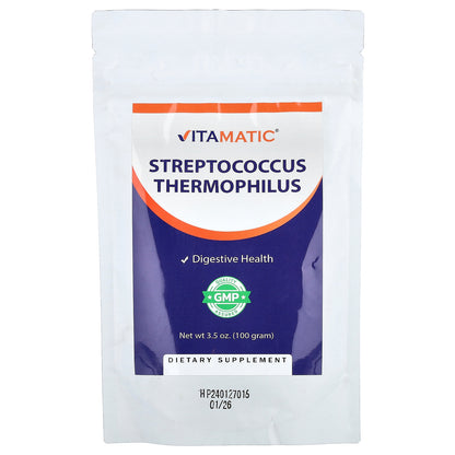 Vitamatic, Streptococcus Thermophilus, 3.5 oz (100 g)