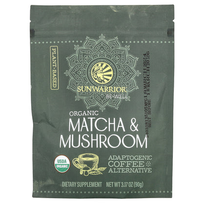 Sunwarrior, Organic Matcha & Mushroom, 3.17 oz (90 g)