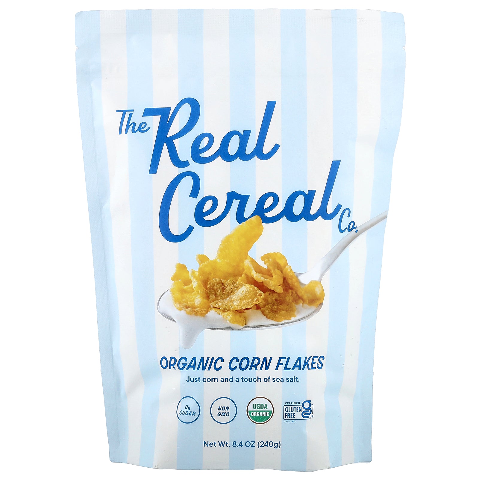 The Real Cereal Co, Organic Corn Flakes, 8.4 oz (240 g)