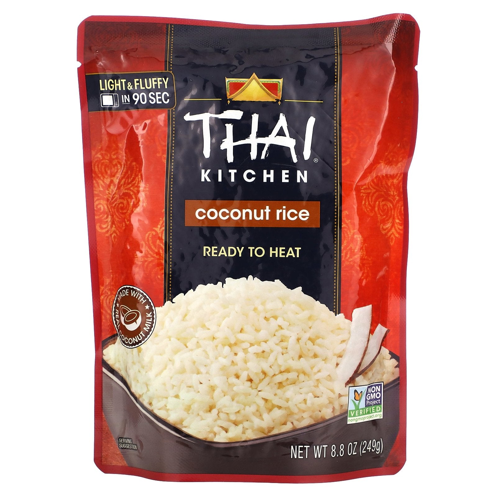 Thai Kitchen, Ready To Heat, Coconut Rice, 8.8 oz (249 g)