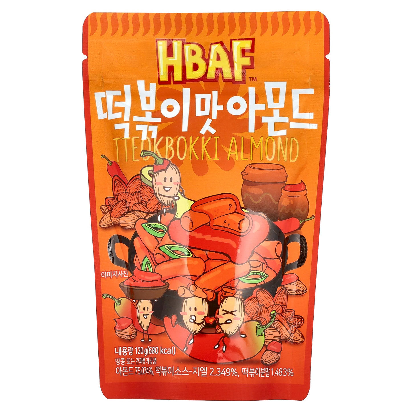 HBAF, Tteokbokki Almond, 4.23 oz (120 g)