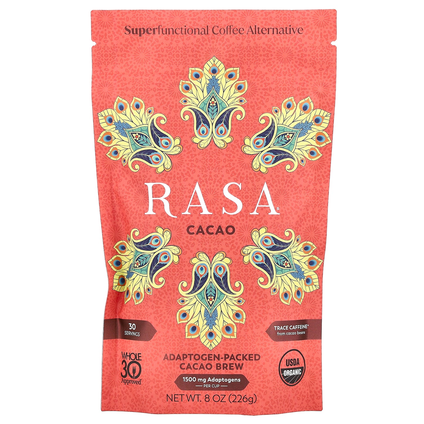 Rasa, Adaptogen-Packed Cacao Brew, 8 oz (226 g)