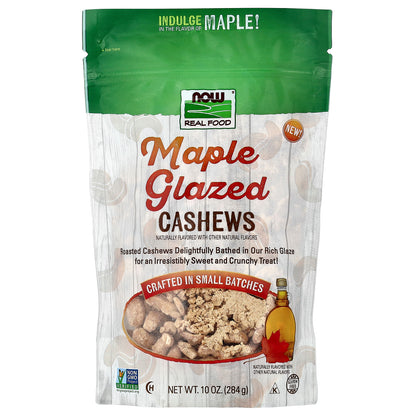 NOW Foods, Maple Glazed Cashews, 10 oz (284 g)