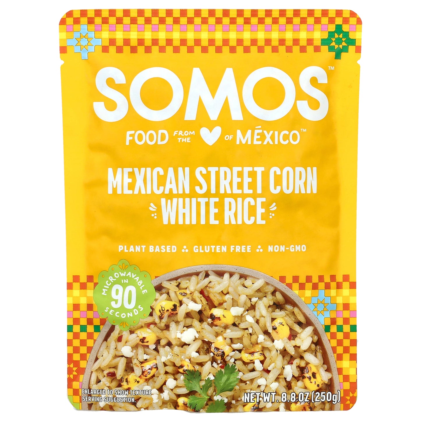 Somos, Mexican Street Corn White Rice, Mild, 8.8 oz (25 g)