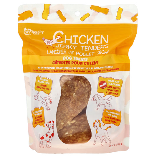 Spunky Pup, Chicken Jerky Tenders, Dog Treats, 12 oz (340 g)