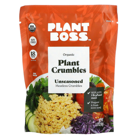 Plant Boss, Organic Plant Crumbles, Unseasoned, 3.17 oz (90 g)