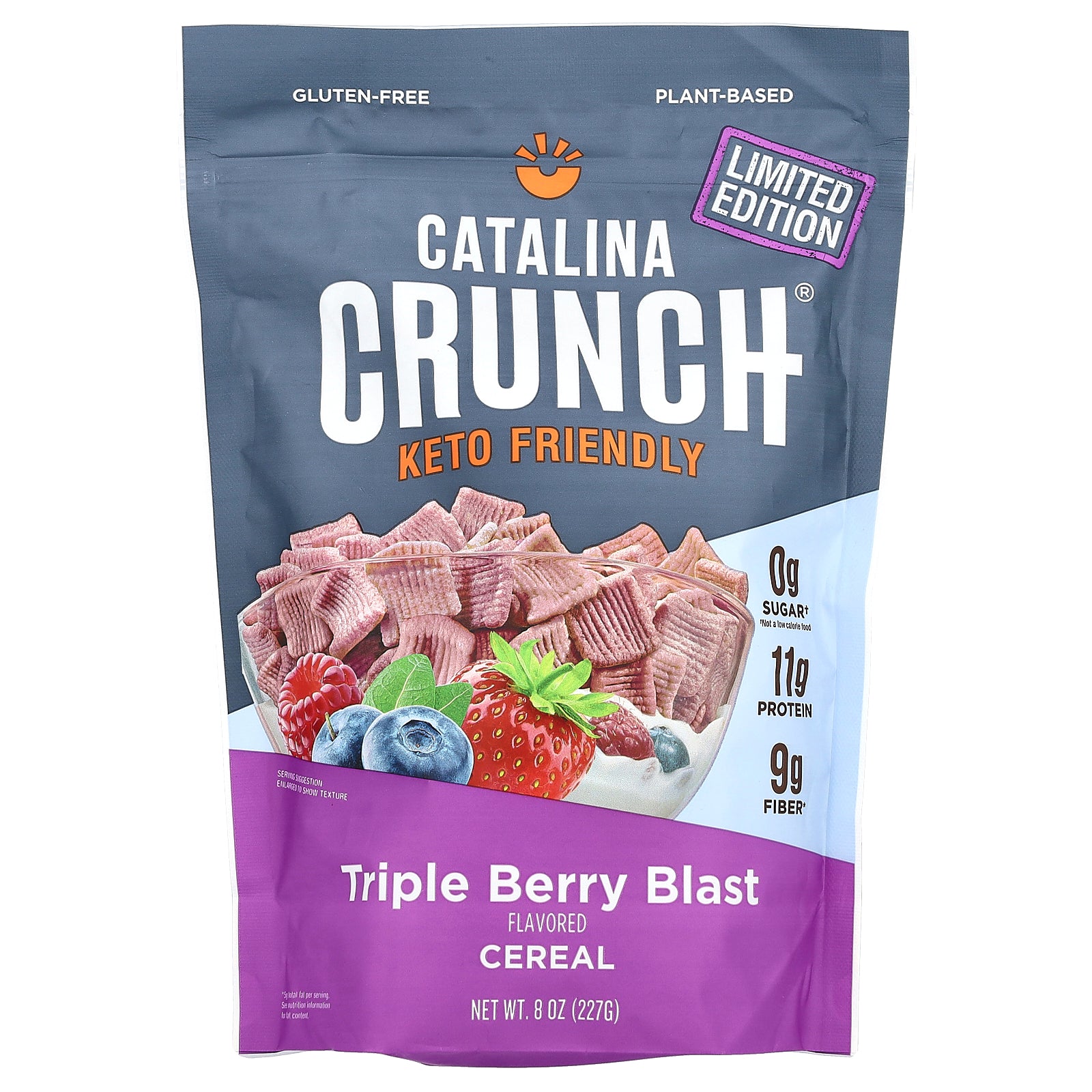 Catalina Crunch, Keto Friendly Cereal, Triple Berry Blast, 8 oz (227 g)