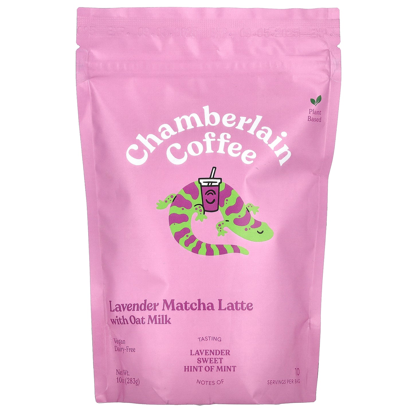 Chamberlain Coffee, Lavender Matcha Latte with Oat Milk, 10 oz (283 g)