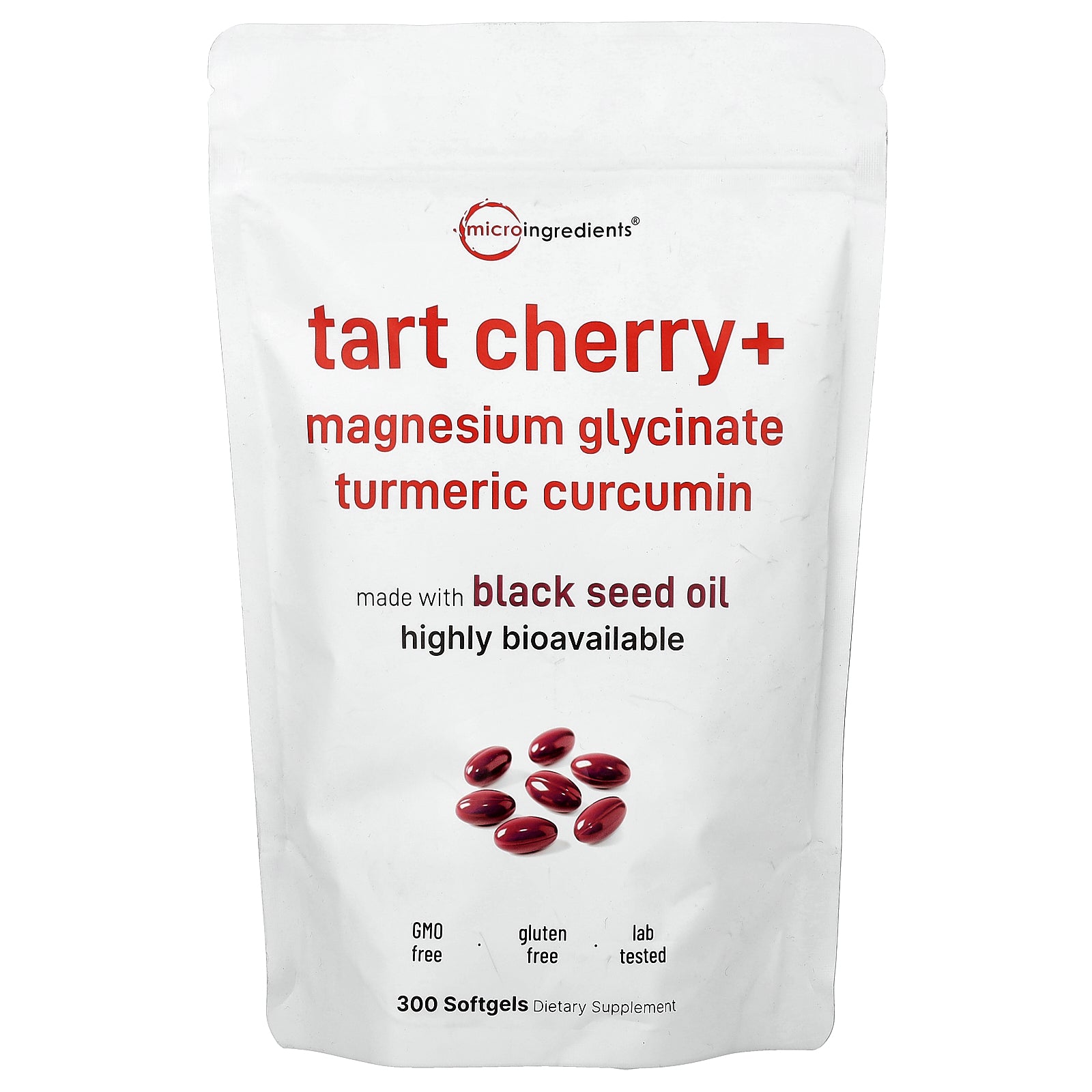 Micro Ingredients, Tart Cherry+, 300 Softgels
