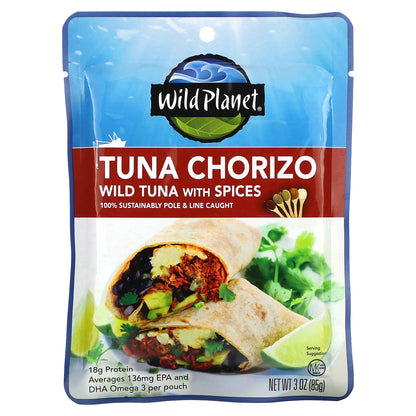 Wild Planet, Tuna Chorizo, 3 oz (85 g)