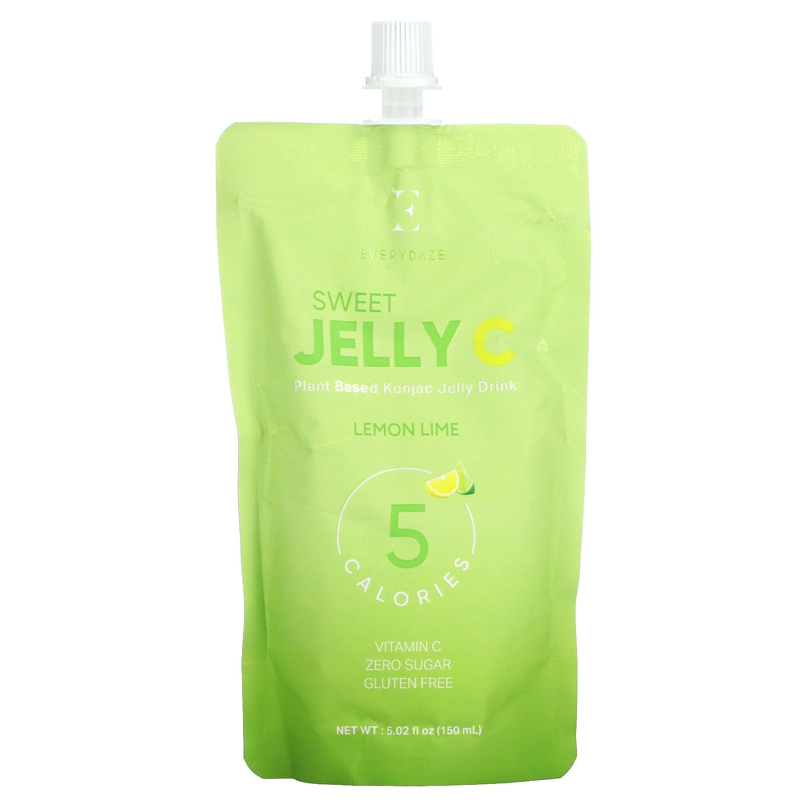 Everydaze, Sweet Jelly C, Plant Based Konjac Jelly Drink, Lemon Lime, 5.02 fl oz (150 ml)