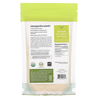 Banyan Botanicals, Ashwagandha Powder, 0.5 g lb (227 g)