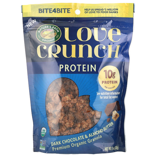 Nature's Path, Love Crunch®, Protein, Premium Organic Granola, Dark Chocolate & Almond Butter, 11 oz (312 g)
