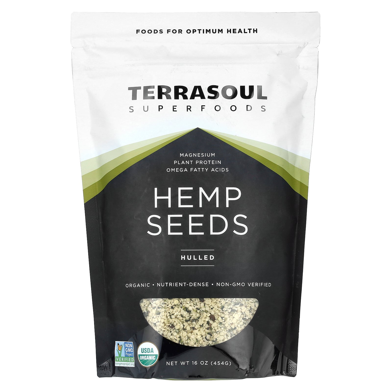 Terrasoul Superfoods, Hemp Seeds, Hulled, 16 oz (454 g)