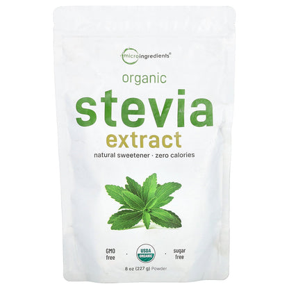 Micro Ingredients, Organic Stevia Extract Powder, 8 oz (227 g)