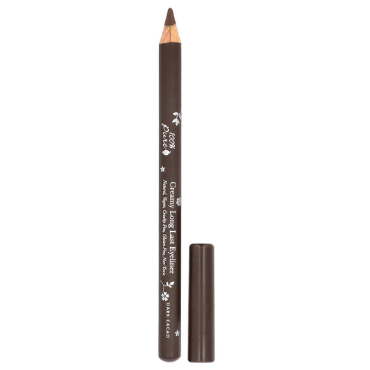 100% PURE, Creamy Long Last Eyeliner, Dark Cacao, 0.04 oz (1.14 g)