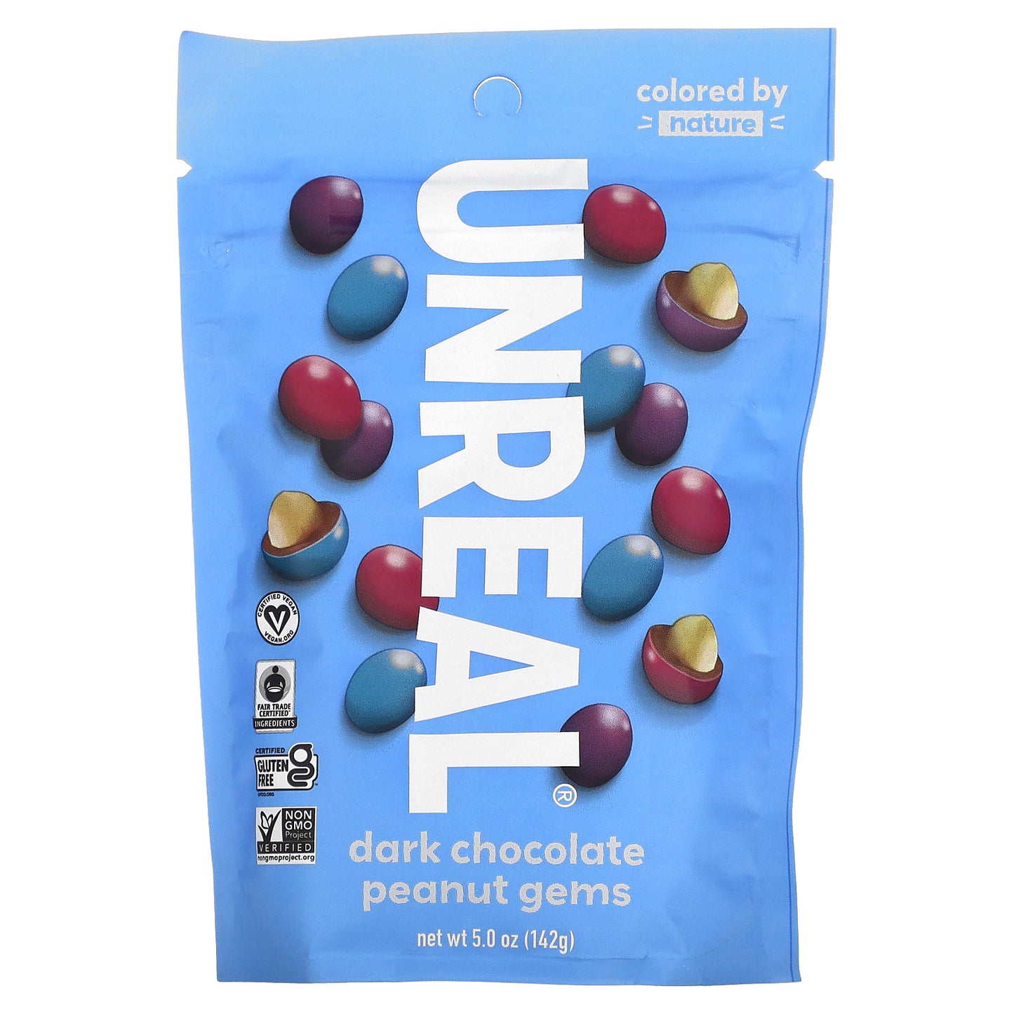 Unreal, Dark Chocolate Peanut Gems, 5 oz (142 g)