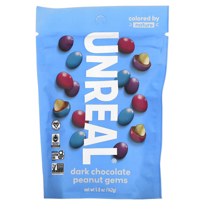 Unreal, Dark Chocolate Peanut Gems, 5 oz (142 g)