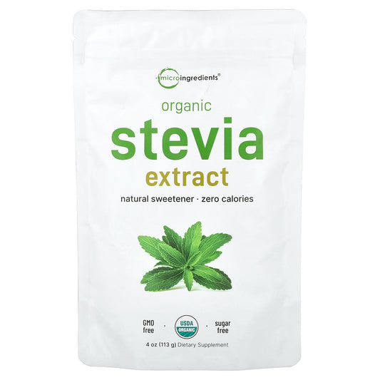 Micro Ingredients, Organic Stevia Extract, 4 oz (113 g)