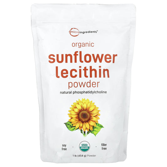 Micro Ingredients, Organic Sunflower Lecithin Powder, 1 lb (454 g)