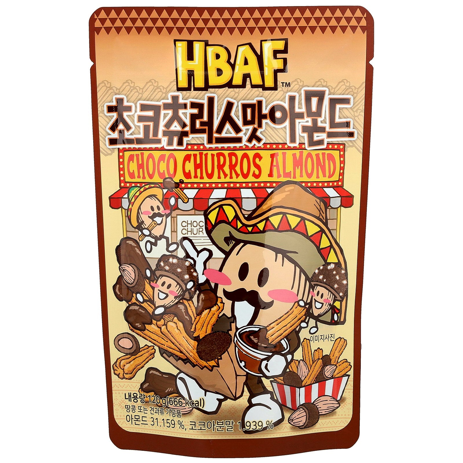 HBAF, Choco Churros Almond, 120 g