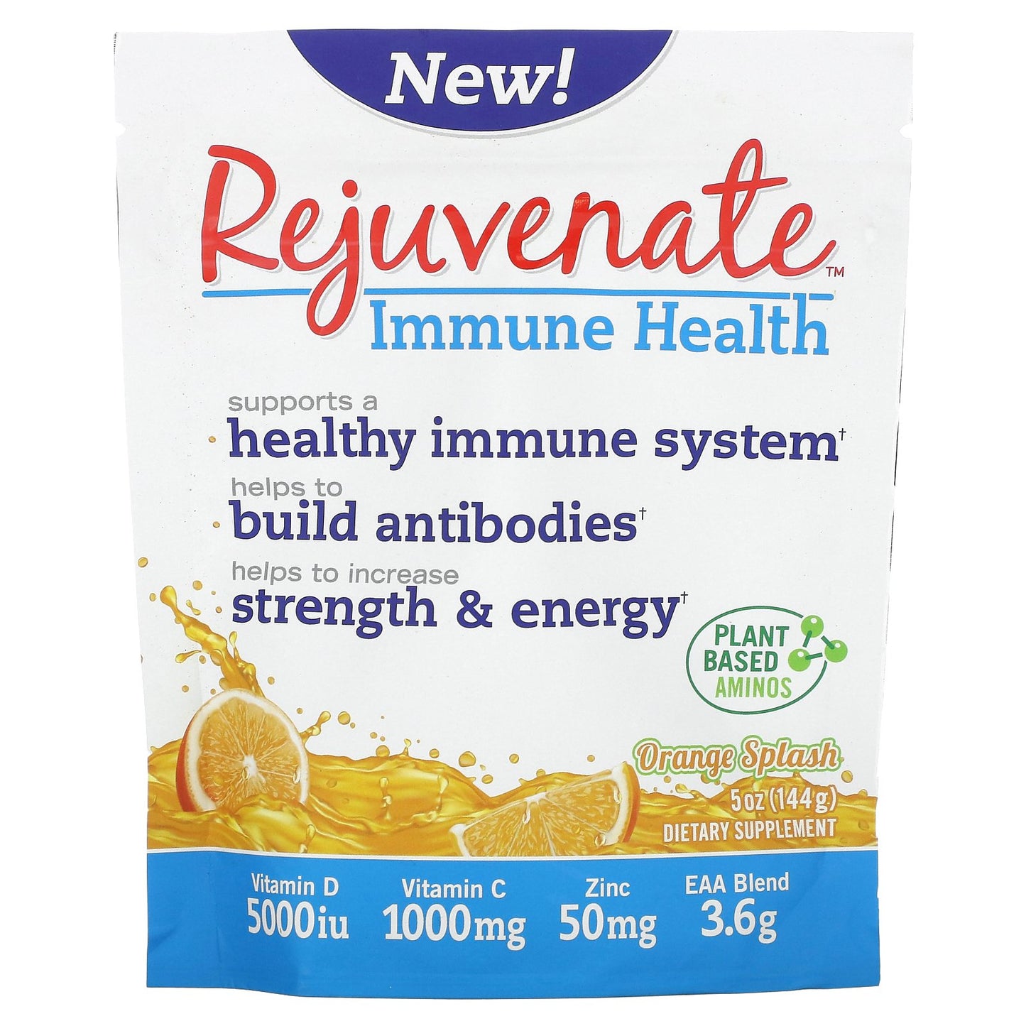 Rejuvenate, Immune Health, Orange Splash, 5 oz (144 g)