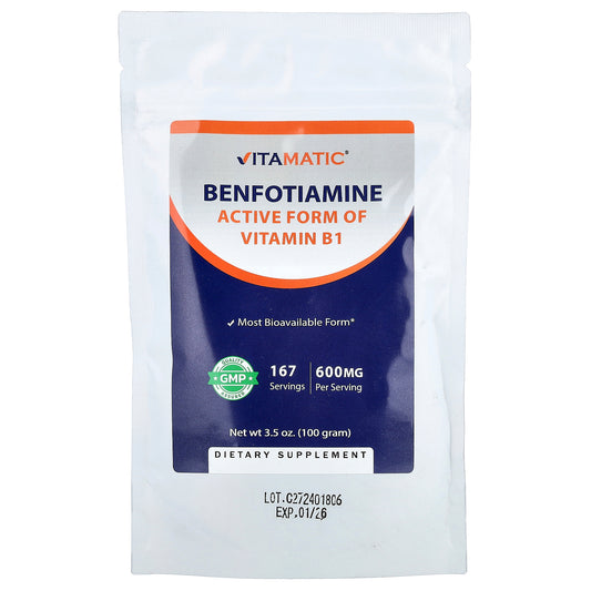 Vitamatic, Benfotiamine, 3.5 oz (100 g)