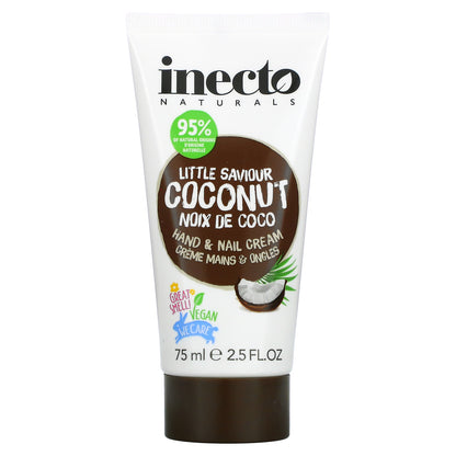 Inecto, Little Saviour, Coconut Hand & Nail Cream, 2.5 fl oz (75 ml)