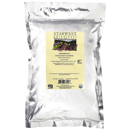 Starwest Botanicals, Organic Angelica Root C/S, 1 lb (453.6 g)
