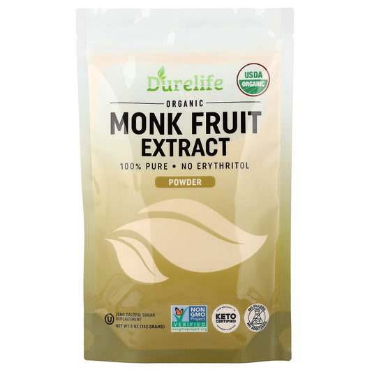 DURELIFE, Organic Monk Fruit Extract Powder, 5 oz (142 g)