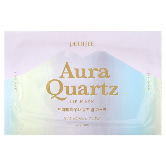 Petitfee, Aura Quartz, Lip Mask, Hydrogel Type, 1 Mask, 6.4 g