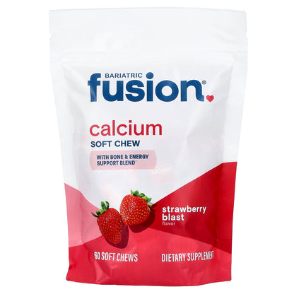 Bariatric Fusion, Calcium Soft Chew, Strawberry Blast, 60 Soft Chews